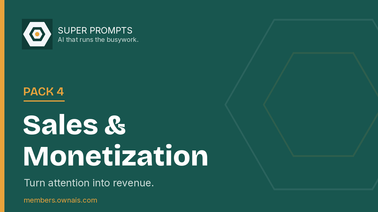 Pack 4: Sales & Monetization — cover