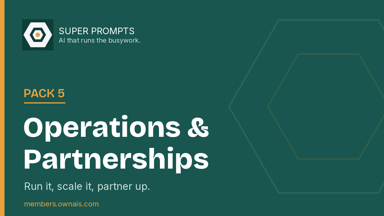 Pack 5: Business Ops & Partnerships — cover